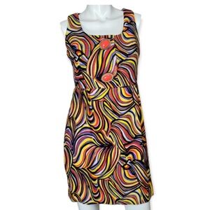 Milly of New York Colorful Swirl Mini Dress